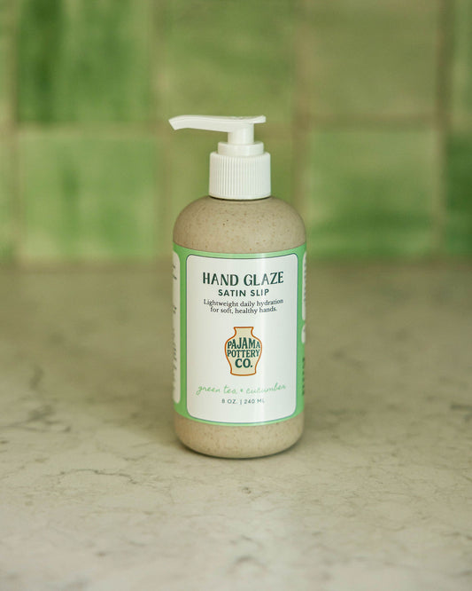 Vegan Hand Care Lotion for Potters Green Tea & cucumber 