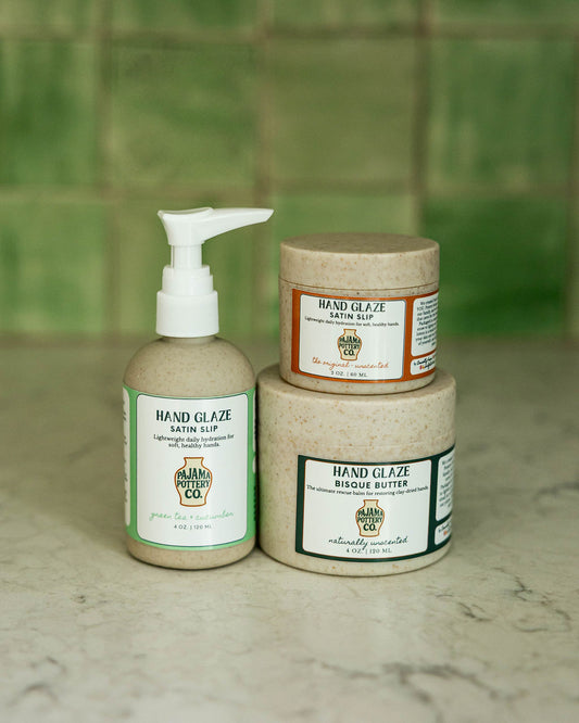 Hand care set for potters, hand care gift bundle for potters
